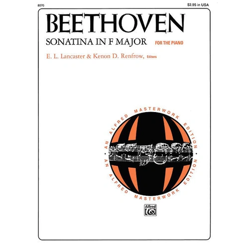 Beethoven Piano Sonatina in F Major for Late Intermediate Pianists