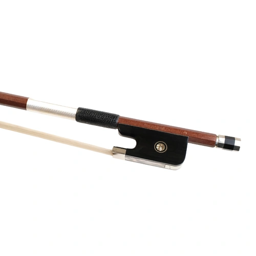 Gottfried Sturm Brazilwood Cello Bow Octagonal Stick with Ebony Frog and Imitation Whalebone Grip, Made in Germany