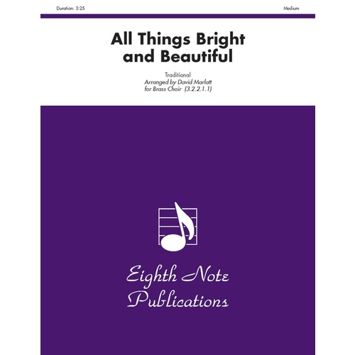 All Things Bright and Beautiful Brass Choir Sheet Music for Flexi and Small Ensemble