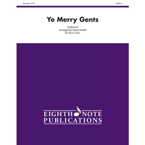 Ye Merry Gents Brass Choir Sheet Music for Flexi and Small Ensemble