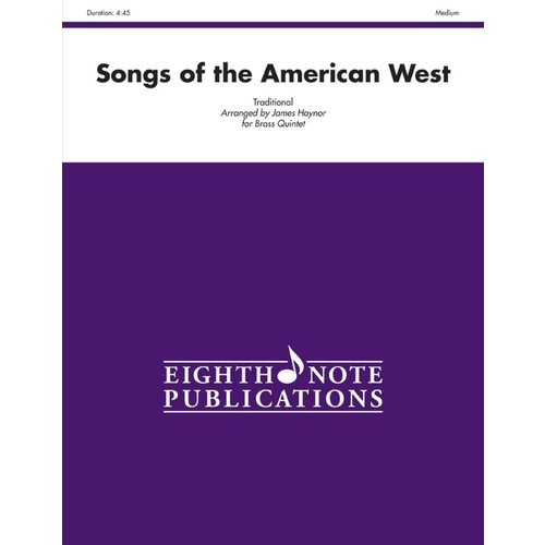 Songs of the American West for Brass Quintet - Flexi and Small Ensemble Sheet Music