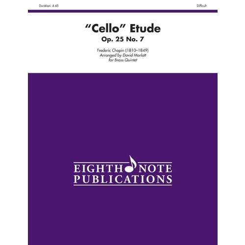 Cello Etude - Op. 25 No. 7 Brass Quintet