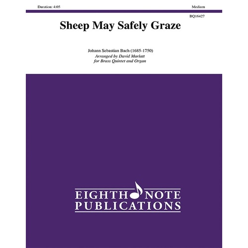 Sheep May Safely Graze for Brass Quintet - Flexi and Small Ensemble Sheet Music