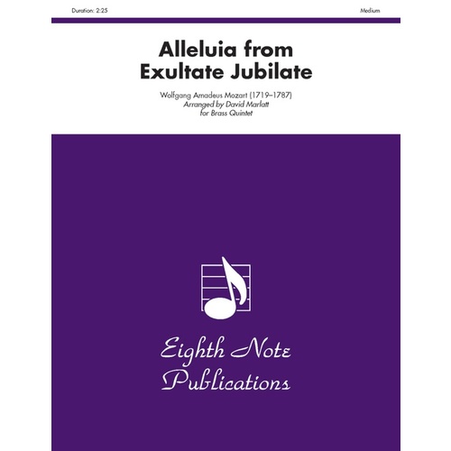 Alleluia From Exultate Jubilate Brass Quintet