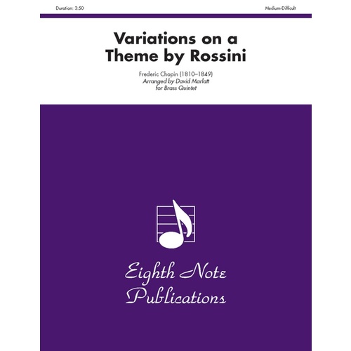 Variations on a Theme by Rossini for Brass Quintet - Flexi and Small Ensemble Sheet Music