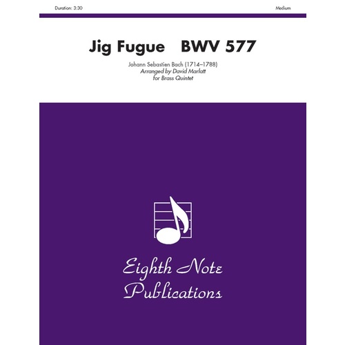 Jig Fugue BWV 577 Brass Quintet