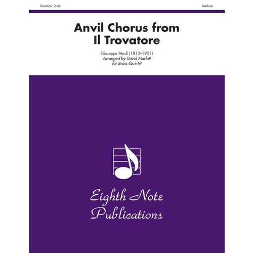 Anvil Chorus from Il Trovatore for Brass Quintet Sheet Music