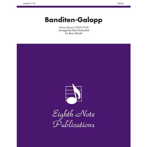 Banditen-Galopp Brass Quintet Sheet Music for Flexi and Small Ensemble