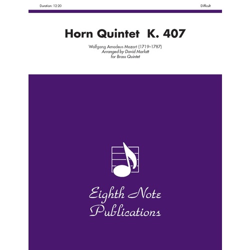 Horn Quintet K. 407 Brass Quintet