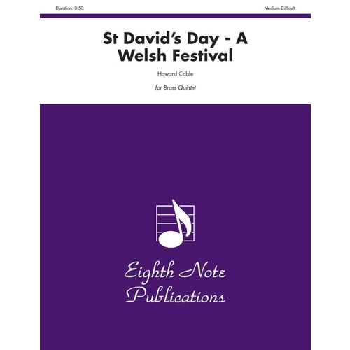 St Davids Day Brass Quintet Sheet Music