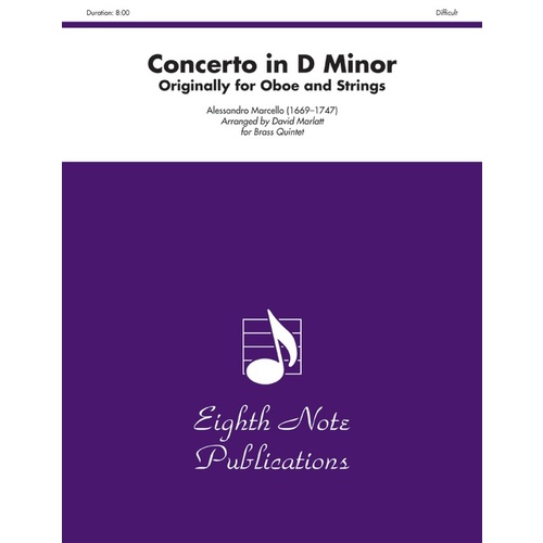Concerto In D Minor - Brass Quintet