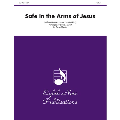 Safe in the Arms of Jesus Brass Quintet Sheet Music