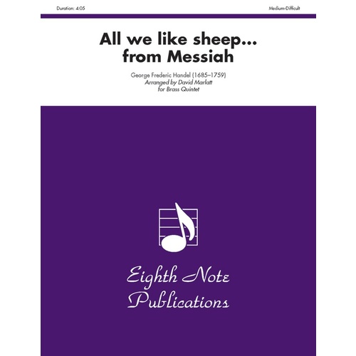 All We Like Sheep from Messiah Brass Quintet - Flexi and Small Ensemble Sheet Music