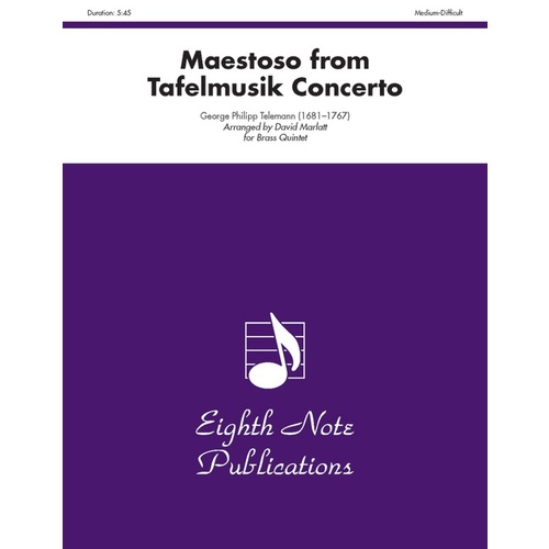 Maestoso From Tafelmusik Concerto Brass Quintet