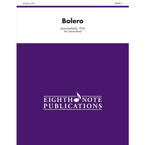 Bolero for Concert Band Grade 2 Sheet Music