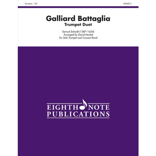 Galliard Battaglia Two Trumpets And Concert Band Gr 3