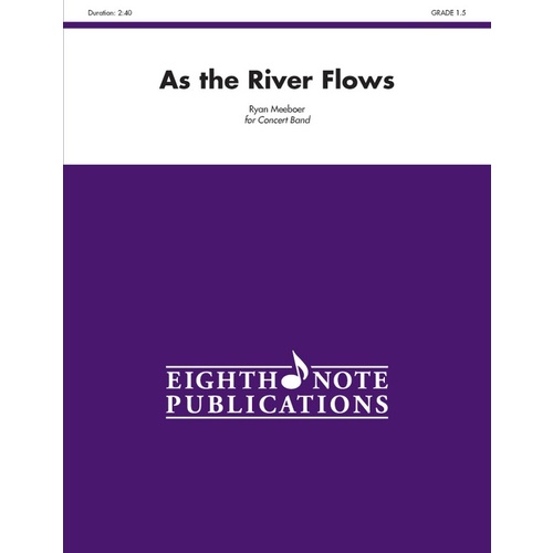As the River Flows Concert Band Sheet Music Grade 1.5