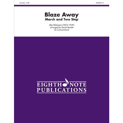 Blaze Away Concert Band Sheet Music Grade 2.5