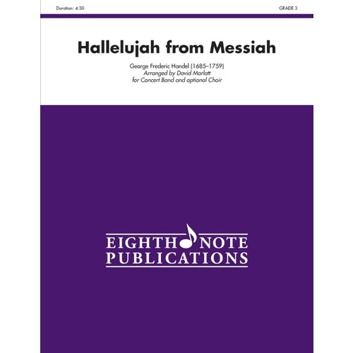 Hallelujah From Messiah Concert Band Gr 3 And Optional Choir