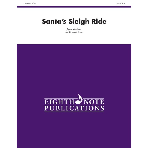 Santas Sleigh Ride Concert Band Sheet Music Grade 2