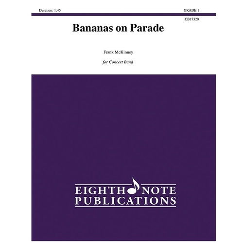 Bananas on Parade Concert Band Sheet Music Grade 1