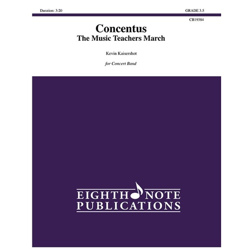 Concentus: The Music Teachers March Concert Band Gr 3.5