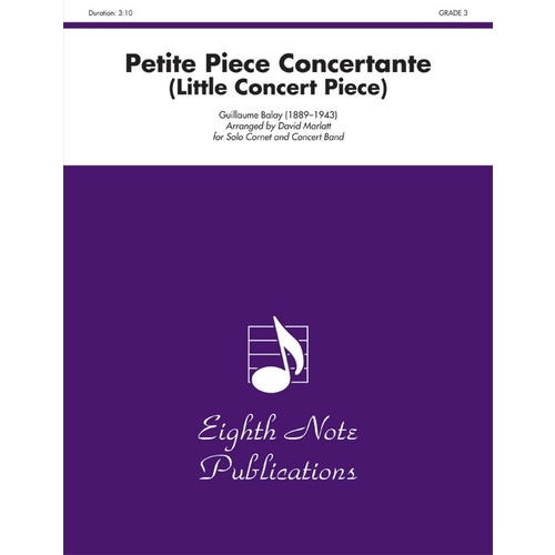 Petite Piece Concertante Solo Cornet And Concert Band Gr 3
