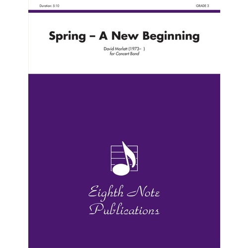 Spring - A New Beginning Concert Band Sheet Music Grade 3