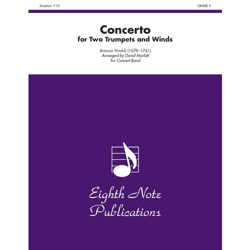 Concerto For Two Trumpets And Concert Band Gr 3