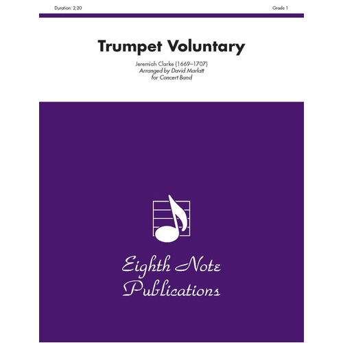 Trumpet Voluntary Concert Band Sheet Music Grade 1.5