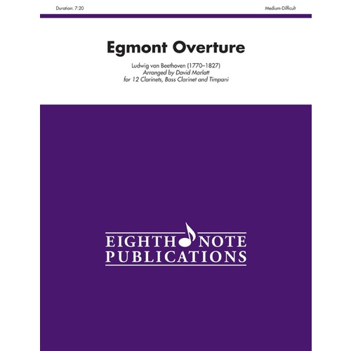 Egmont Overture 12 Clarinets Bass Clarinet Timpani