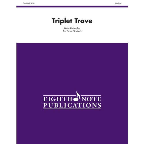 Triplet Trove Clarinet Sheet Music for 3 Clarinets