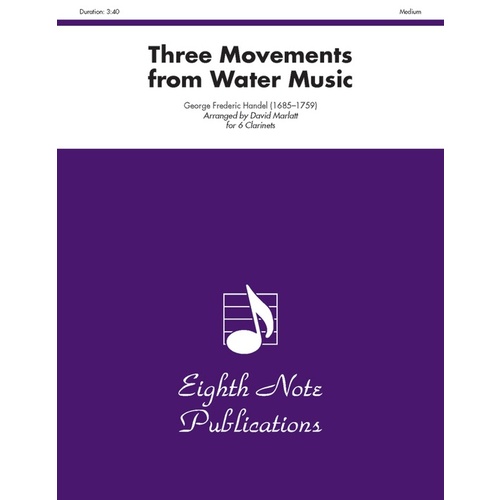 Three Movements from Water Music for 6 Clarinets