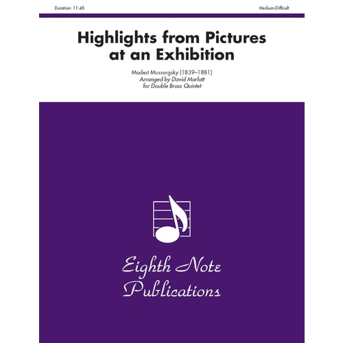 Highlights Pictures At Exhibition Double Brass Qnt