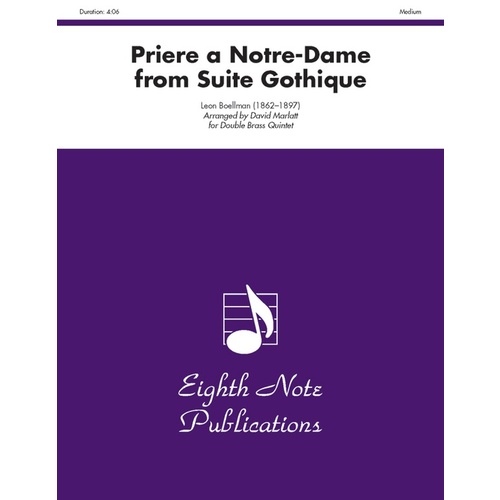Priere A Notre-Dame Double Brass Quintet
