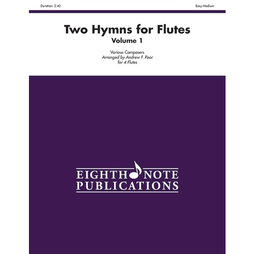 Two Hymns for Flutes - Volume 1 Sheet Music for 4 Flutes