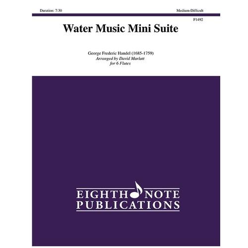Water Music Mini Suite for 6 Flutes Sheet Music