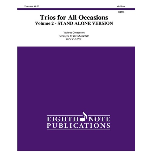 Trios For All Occasions Vol 2 3 Horn Score/Pt