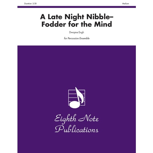 A Late Night Nibble Fodder for the Mind Percussion Sheet Music