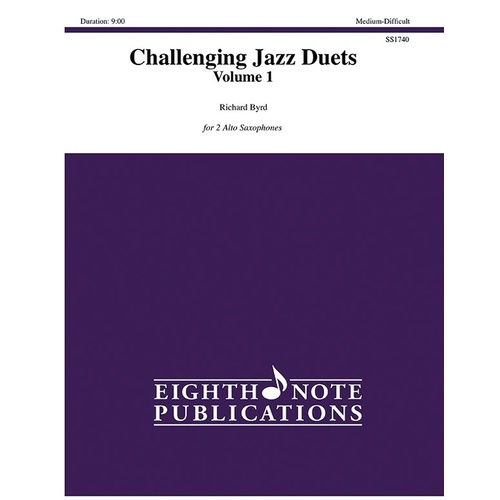 Challenging Jazz Duets Volume 1 - 2 Alto Sax