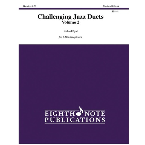 Challenging Jazz Duets Volume 2 - 2 Alto Sax