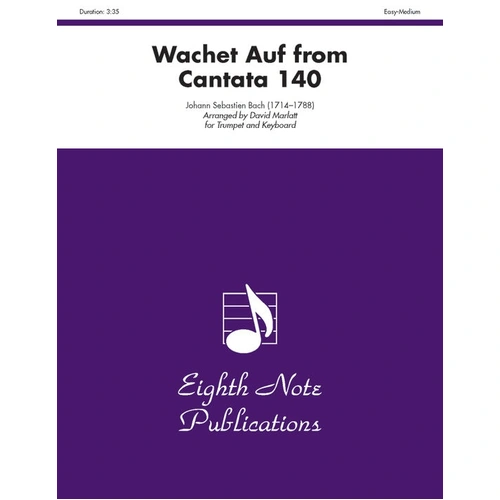 Wachet Auf from Cantata 140 for Trumpet and Piano Sheet Music