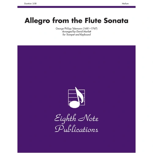 Allegro from the Flute Sonata for Trumpet and Piano Sheet Music