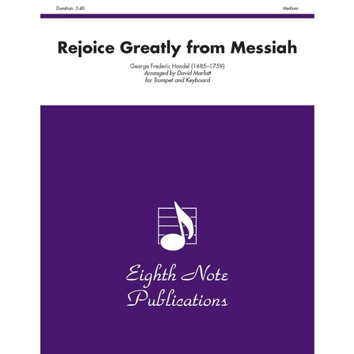 Rejoice Greatly From Messiah Trumpet/Piano
