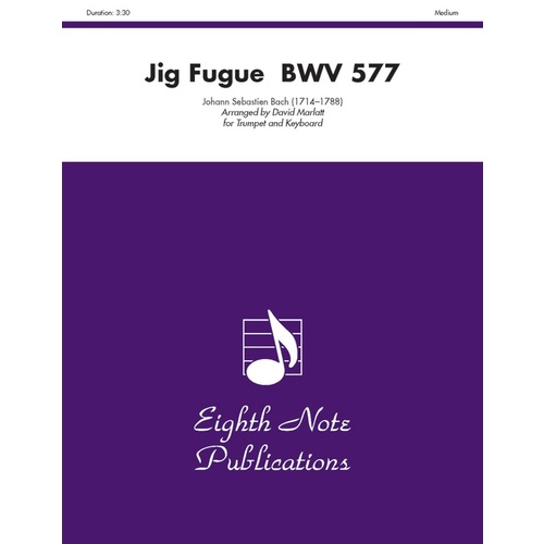 Jig Fugue BWV 577 Trumpet/Piano