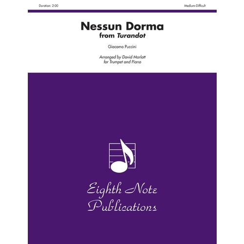 Nessun Dorma From Turandot Trumpet/Piano