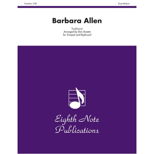 Barbara Allen - Trumpet and Piano Sheet Music