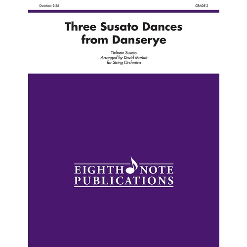 Three Susato Dances from Danserye String Orchestra Sheet Music Grade 2
