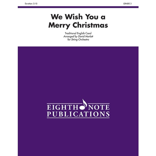 We Wish You a Merry Christmas String Orchestra Sheet Music Gr 3