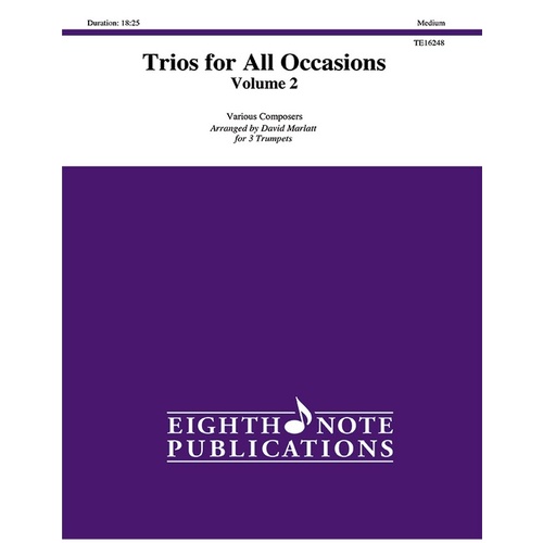 Trios For All Occasions Vol 2 3 Trumpet Score/Part